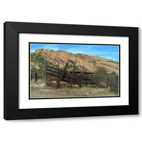 Hackberry Springs Black Modern Wood Framed Art Print with Double Matting by Popcorn