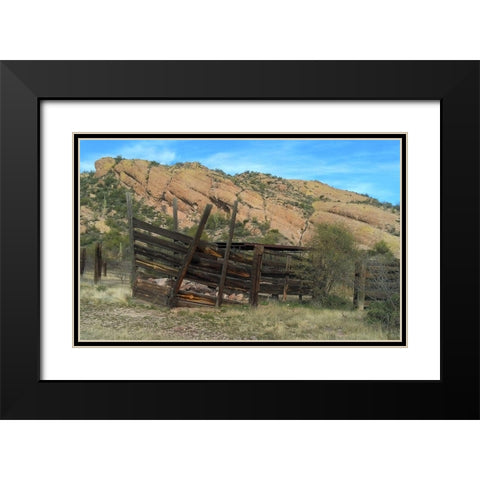 Hackberry Springs Black Modern Wood Framed Art Print with Double Matting by Popcorn
