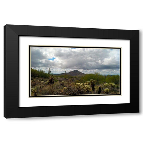 Brown’s Mountain Black Modern Wood Framed Art Print with Double Matting by Popcorn