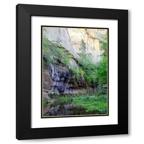 Oak Creek Canyon III Black Modern Wood Framed Art Print with Double Matting by Popcorn