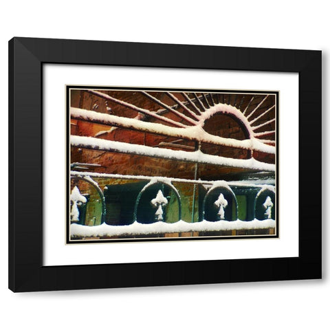 Bartlett Hotel: Iron work II Black Modern Wood Framed Art Print with Double Matting by Popcorn