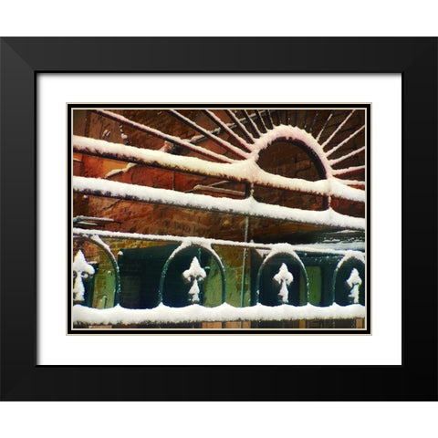 Bartlett Hotel: Iron work II Black Modern Wood Framed Art Print with Double Matting by Popcorn