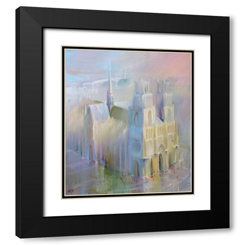 La cathedrale Sainte-Croix (Orleans) Black Modern Wood Framed Art Print with Double Matting by Romanov, Roman