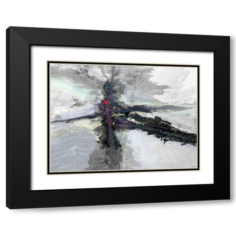 B and W  Color Accents I Black Modern Wood Framed Art Print with Double Matting by Tienhaara, Michael
