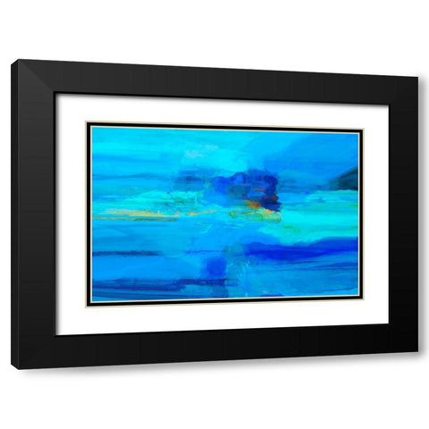 Emanate II Black Modern Wood Framed Art Print with Double Matting by Tienhaara, Michael