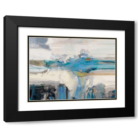 Melodious I Black Modern Wood Framed Art Print with Double Matting by Tienhaara, Michael