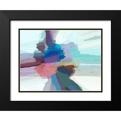 Pulsations I Black Modern Wood Framed Art Print with Double Matting by Tienhaara, Michael