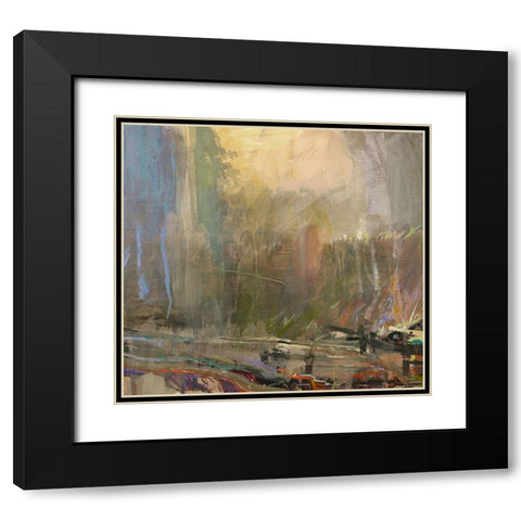 Musings II Black Modern Wood Framed Art Print with Double Matting by Tienhaara, Michael