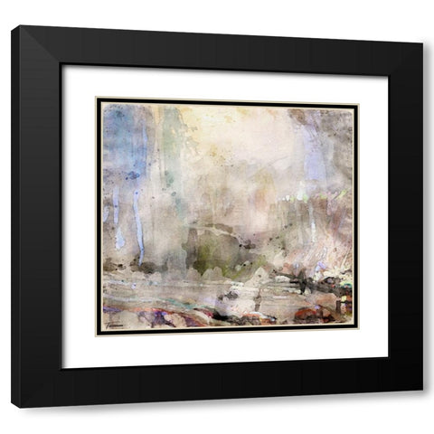 Musings II WC V II Black Modern Wood Framed Art Print with Double Matting by Tienhaara, Michael