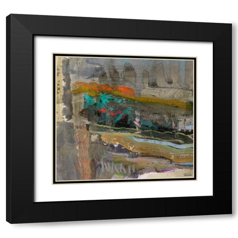 Reflective II Black Modern Wood Framed Art Print with Double Matting by Tienhaara, Michael