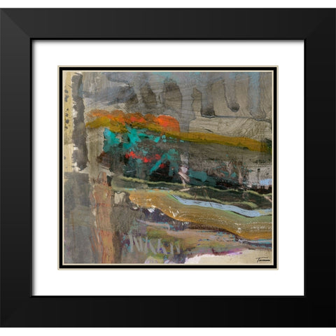 Reflective II Black Modern Wood Framed Art Print with Double Matting by Tienhaara, Michael