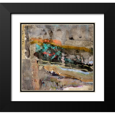 Reflective II WC V I Black Modern Wood Framed Art Print with Double Matting by Tienhaara, Michael