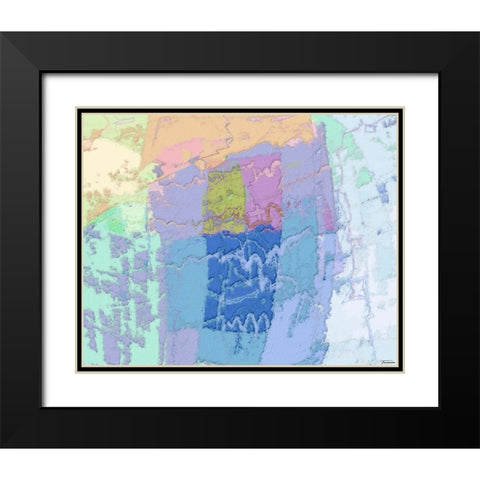 Sherbert II V 1 Black Modern Wood Framed Art Print with Double Matting by Tienhaara, Michael