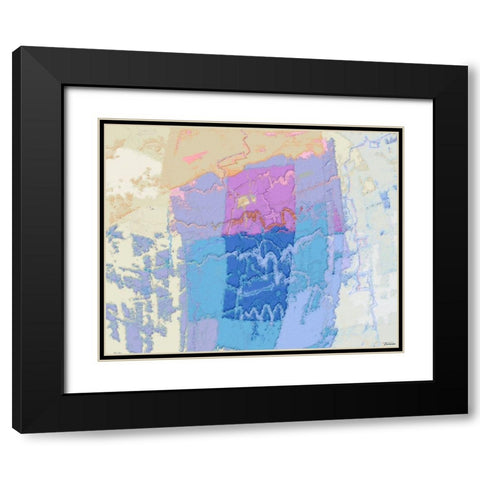 Sherbert II V 3 Black Modern Wood Framed Art Print with Double Matting by Tienhaara, Michael