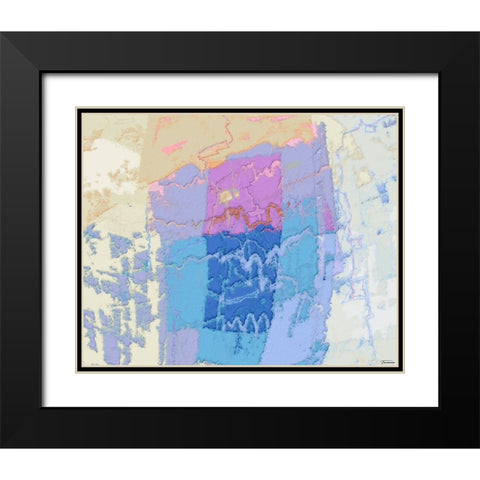 Sherbert II V 3 Black Modern Wood Framed Art Print with Double Matting by Tienhaara, Michael