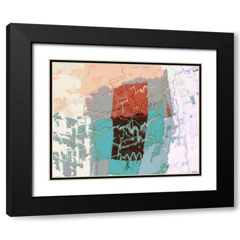 Sherbert II V 6 Black Modern Wood Framed Art Print with Double Matting by Tienhaara, Michael