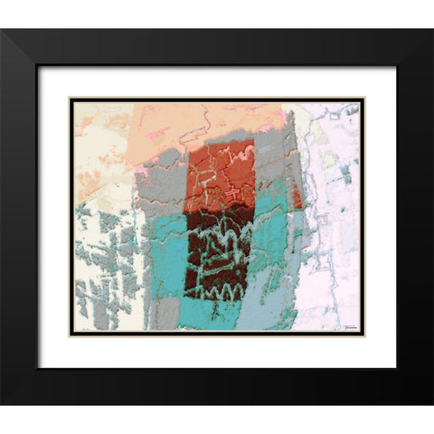 Sherbert II V 6 Black Modern Wood Framed Art Print with Double Matting by Tienhaara, Michael