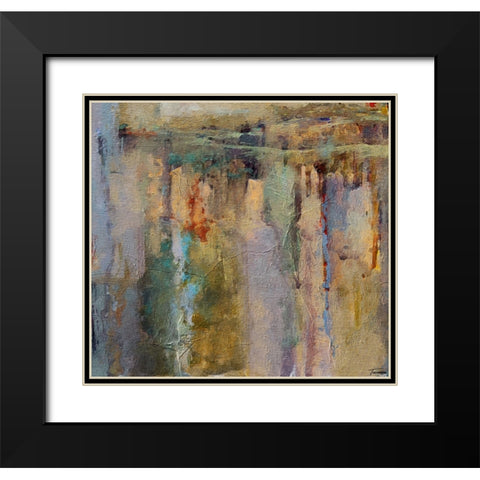 Musings I FX Black Modern Wood Framed Art Print with Double Matting by Tienhaara, Michael