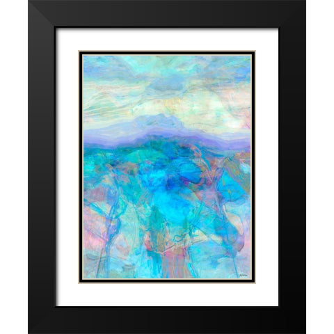 Derivative I Black Modern Wood Framed Art Print with Double Matting by Tienhaara, Michael