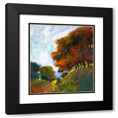 Falls Romance IV Black Modern Wood Framed Art Print with Double Matting by Tienhaara, Michael
