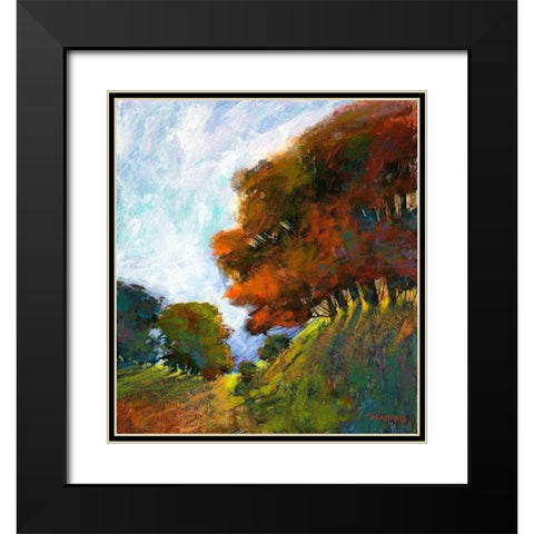 Falls Romance IV Black Modern Wood Framed Art Print with Double Matting by Tienhaara, Michael