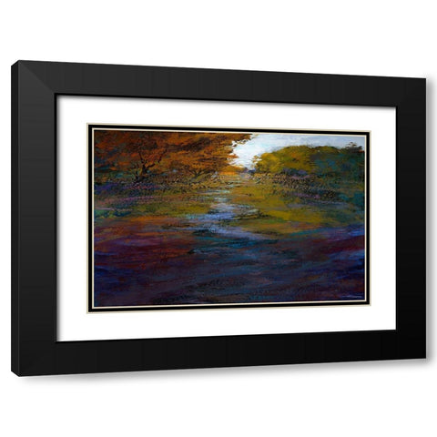 Serene Journey II Black Modern Wood Framed Art Print with Double Matting by Tienhaara, Michael