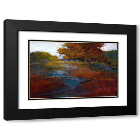 Serene Journey III Black Modern Wood Framed Art Print with Double Matting by Tienhaara, Michael