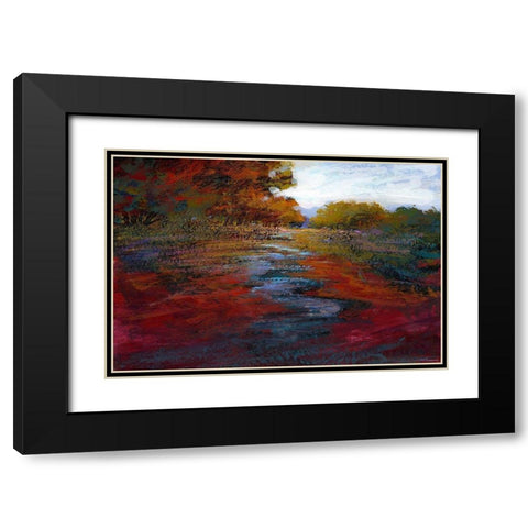 Serene Journey IV Black Modern Wood Framed Art Print with Double Matting by Tienhaara, Michael