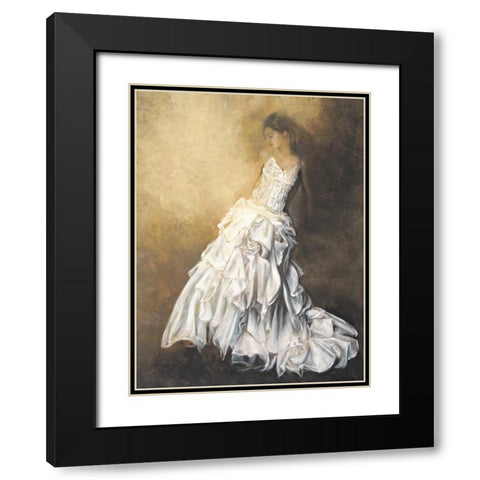 Donna in bianco Black Modern Wood Framed Art Print with Double Matting by Bassetti, Andrea