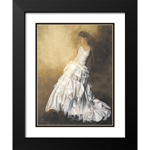 Donna in bianco Black Modern Wood Framed Art Print with Double Matting by Bassetti, Andrea