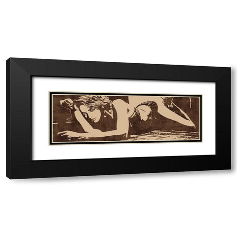 Strike a Pose Black Modern Wood Framed Art Print with Double Matting by Cooper, Andrew