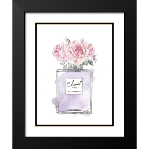 Silver Perfume and Flowers VIII Black Modern Wood Framed Art Print with Double Matting by Greenwood, Amanda