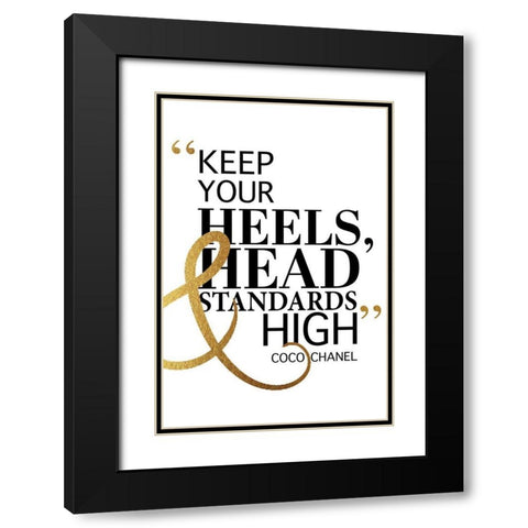 High Standards Black Modern Wood Framed Art Print with Double Matting by Greenwood, Amanda