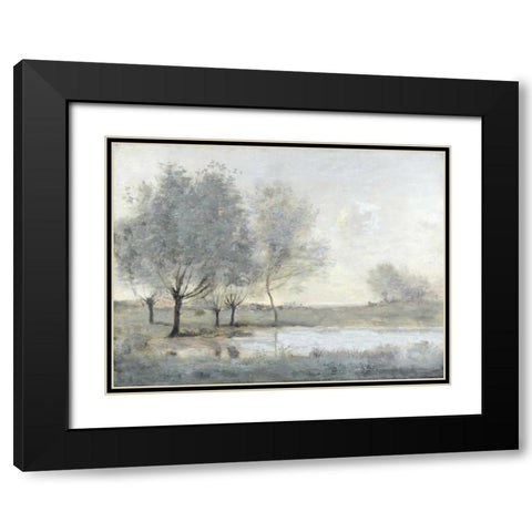 By the Pond II Black Modern Wood Framed Art Print with Double Matting by McKee, Christy