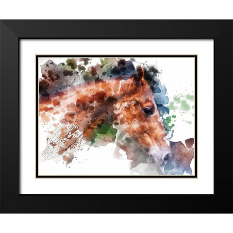 Stud Black Modern Wood Framed Art Print with Double Matting by Young, Chamira