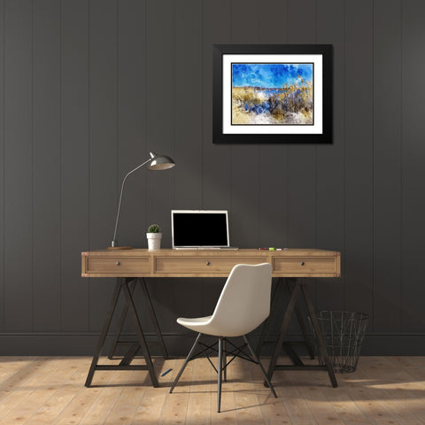 Phragmites II Black Modern Wood Framed Art Print with Double Matting by Young, Chamira