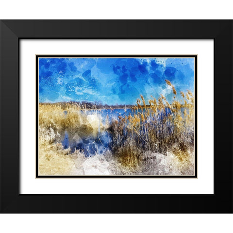 Phragmites II Black Modern Wood Framed Art Print with Double Matting by Young, Chamira