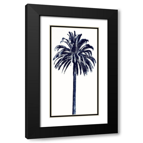 Palm Tree Blue III Black Modern Wood Framed Art Print with Double Matting by Blake, Madeline