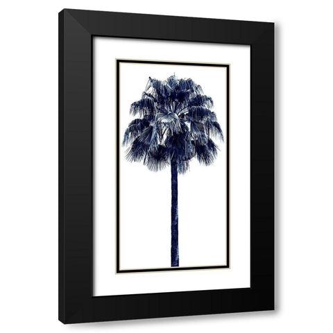 Palm Tree Blue IV Black Modern Wood Framed Art Print with Double Matting by Blake, Madeline