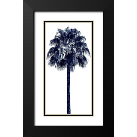 Palm Tree Blue IV Black Modern Wood Framed Art Print with Double Matting by Blake, Madeline
