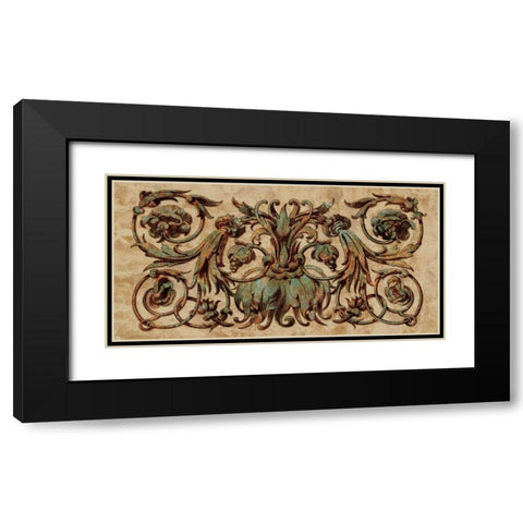 Patina I Black Modern Wood Framed Art Print with Double Matting by Wright, Dylan