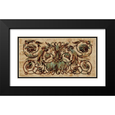 Patina I Black Modern Wood Framed Art Print with Double Matting by Wright, Dylan
