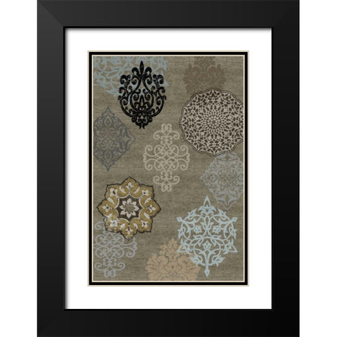 Decorative Ormanments II Black Modern Wood Framed Art Print with Double Matting by Roberts, Ellie