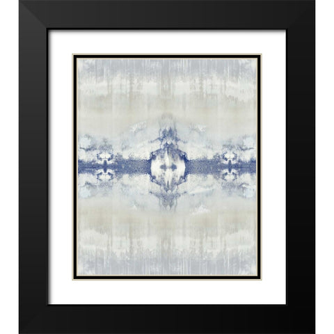 Entice - Indigo Black Modern Wood Framed Art Print with Double Matting by Roberts, Ellie
