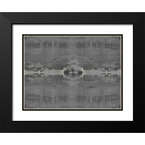 Symmetry IV Black Modern Wood Framed Art Print with Double Matting by Roberts, Ellie