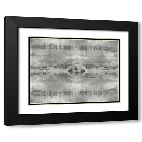 Symmetry V Black Modern Wood Framed Art Print with Double Matting by Roberts, Ellie