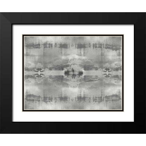 Symmetry V Black Modern Wood Framed Art Print with Double Matting by Roberts, Ellie