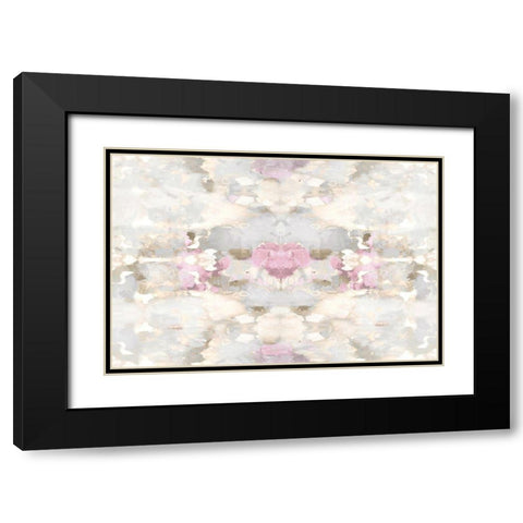 Reflections in Pink Blush Black Modern Wood Framed Art Print with Double Matting by Blake, Madeline