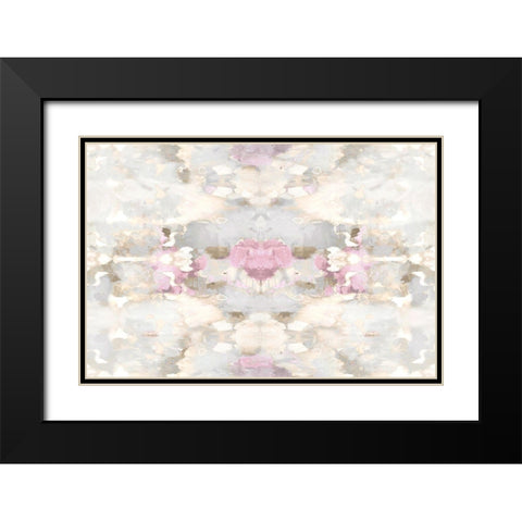 Reflections in Pink Blush Black Modern Wood Framed Art Print with Double Matting by Blake, Madeline