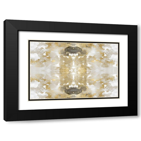 Reflections in Gold I Black Modern Wood Framed Art Print with Double Matting by Blake, Madeline